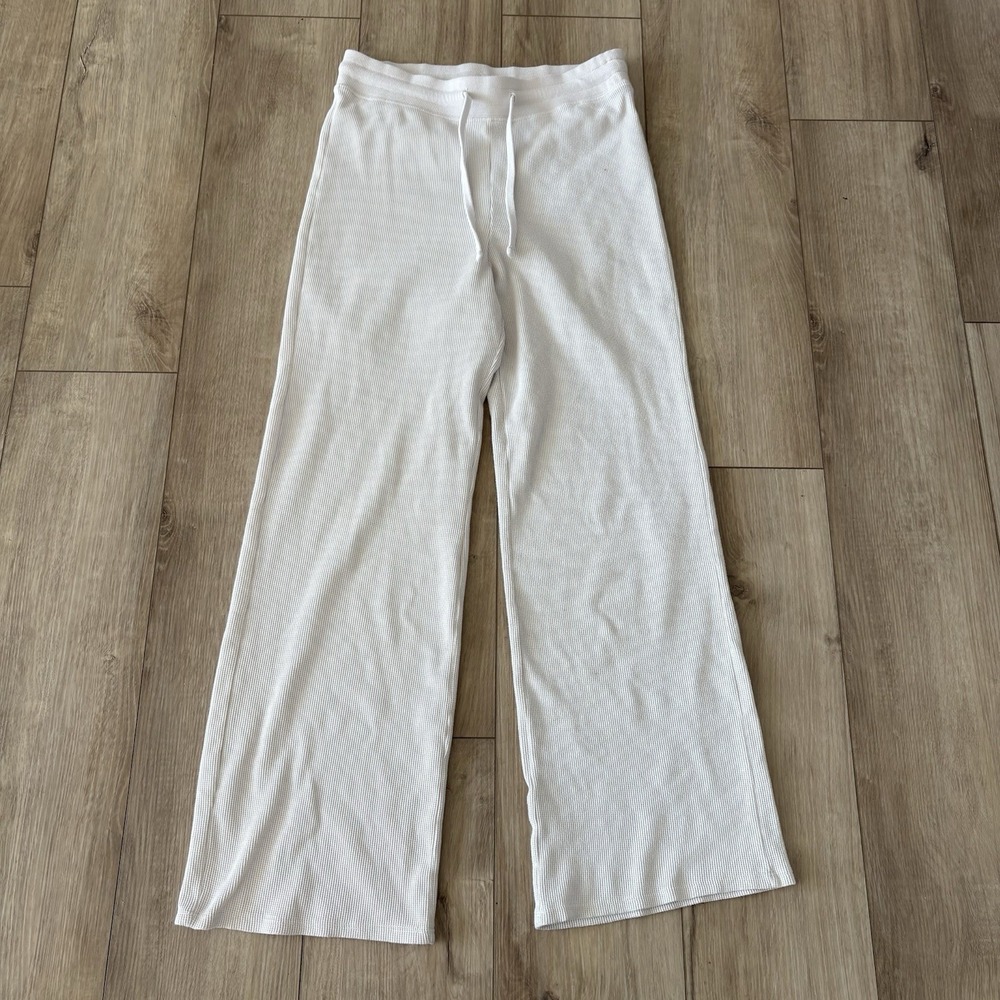 Gilly Hicks White Wide Leg Knit Pants